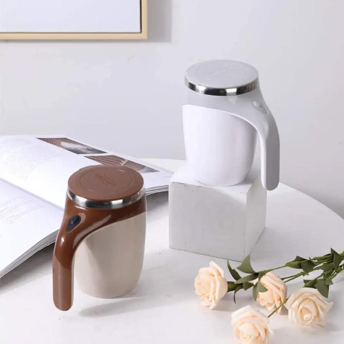 Self Stirring Coffee Mug, Rechargeable Automatic Stirring Mixing Mug