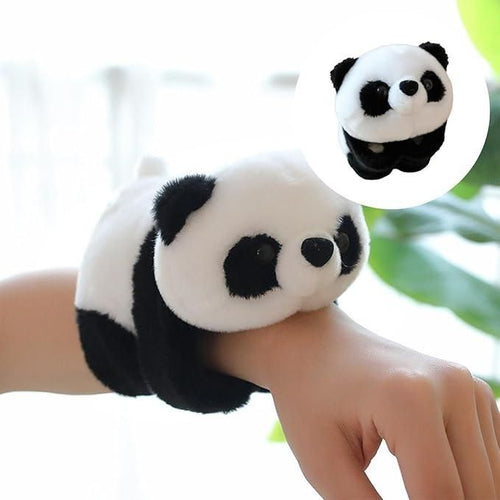 Adorable Stuffed Animal Hugger Slap Bracelets 9.84'' Soft Plush Toy for Kids Panda
