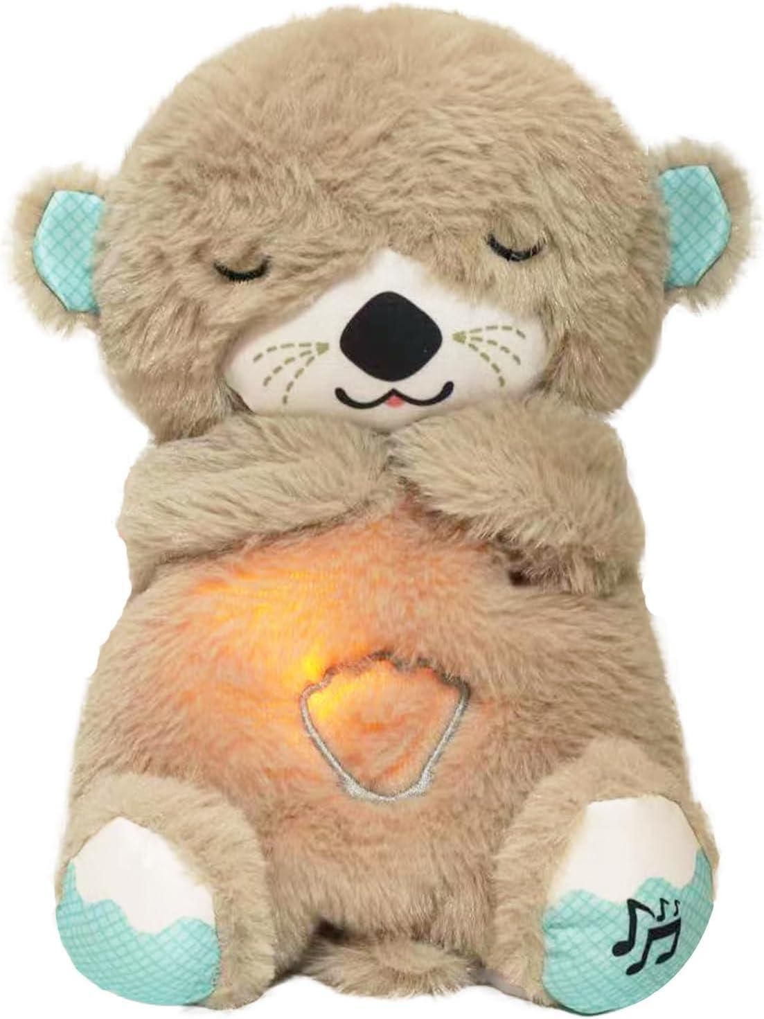 Breathing Teddy Bear with Soothing Music — Calming Comfort Plush