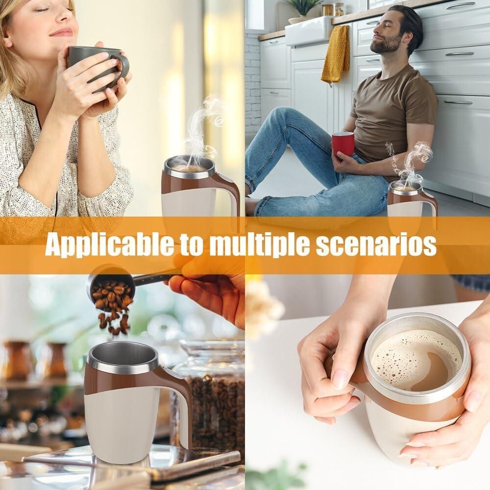 Self Stirring Coffee Mug, Rechargeable Automatic Stirring Mixing Mug