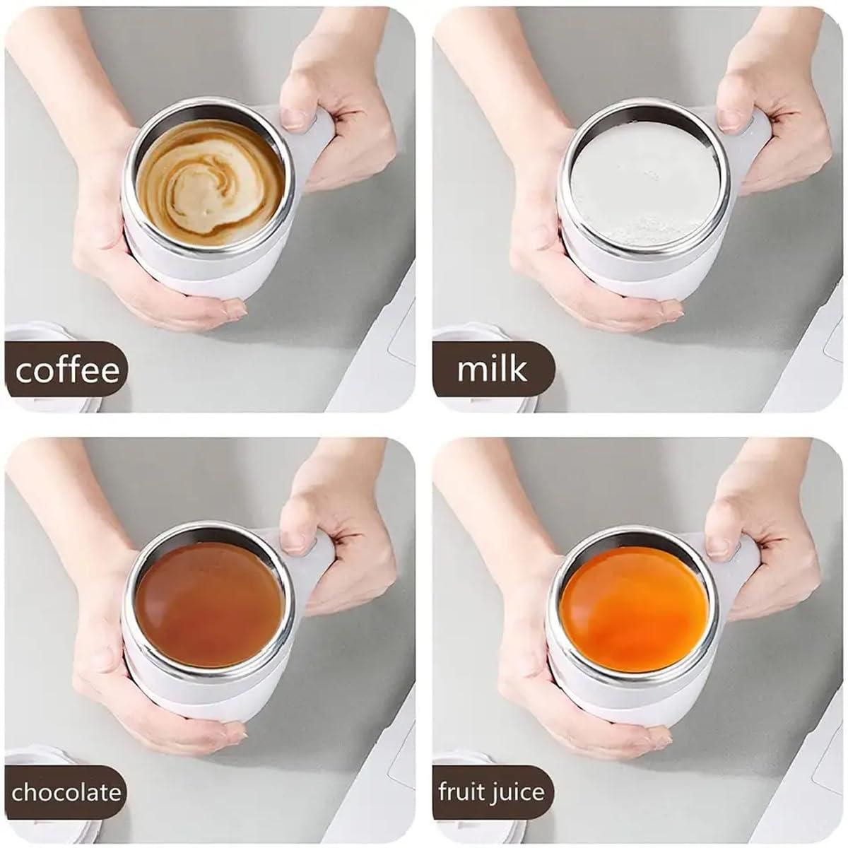 Self Stirring Coffee Mug, Rechargeable Automatic Stirring Mixing Mug